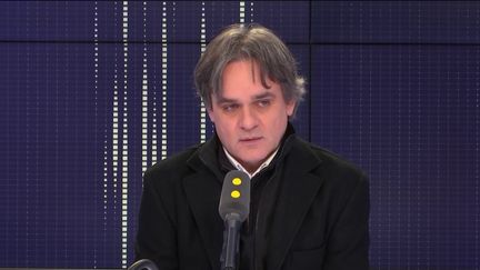 Riss, directeur de la rédaction de "Charlie Hebdo", le 7 janvier 2019. (RADIO FRANCE / FRANCEINFO)