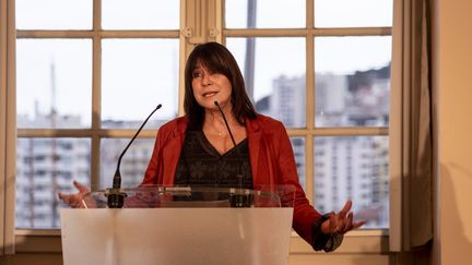 Michèle Rubirola, à Marseille, le 15 décembre 2020. (GUILLAUME ORIGONI / HANS LUCAS / AFP)