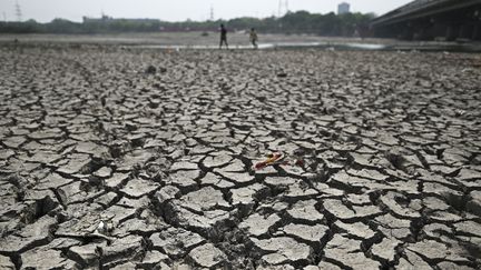 Une vague de sécheresse touche New Delhi (Inde), le 2 mai 2022. (SAJJAD HUSSAIN / AFP)