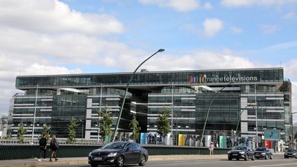 Le siège de France Télévisions à Paris, le 4 septembre 2017.&nbsp; (LUDOVIC MARIN / AFP)