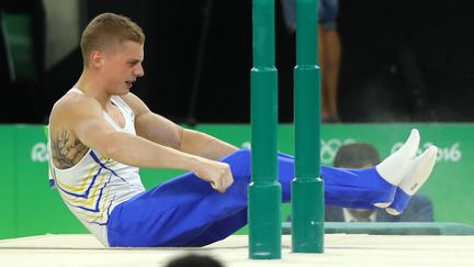 Le gymnaste ukrainien Maksym Semiankiv, le 6 août 2016&nbsp;aux Jeux olympiques de Rio (Brésil). (MIKE BLAKE / REUTERS)