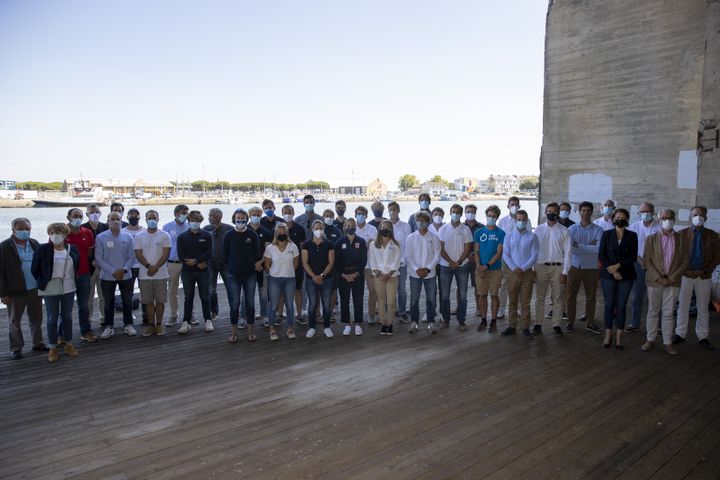 Conference de presse de presentation des skippers de la Solitaire du Figaro 2021 - Saint Nazaire le 16/07/2021 (© ALEXIS COURCOUX)