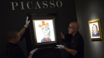 Un des bustes de femmes de Picasso. Celui-ci a été vendu aux enchères à New York en novembre 2016. (DON EMMERT / AFP)