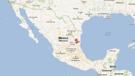 14 corps d&eacute;membr&eacute;s ont &eacute;t&eacute; d&eacute;couverts jeudi 7 juin 2012 dans la ville de&nbsp;Ciudad Mante (Etat de Tamaulipas, dans le nord-est du Mexique). (GOOGLE MAPS / FTVI)