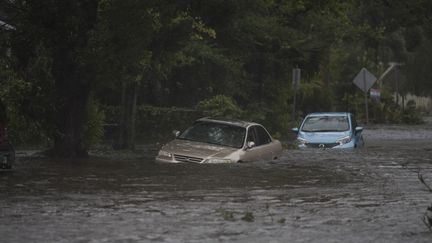 L'ouragan Matthew a provoqué des inondations importantes en Floride, le 7 octobre 2016. (SAMUEL CORUM / ANADOLU AGENCY / AFP)