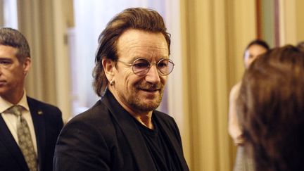 Bono, le leader de U2, au Capitole à Washington, le 19 juin 2018.
 (ALEX WROBLEWSKI / GETTY IMAGES NORTH AMERICA / AFP)