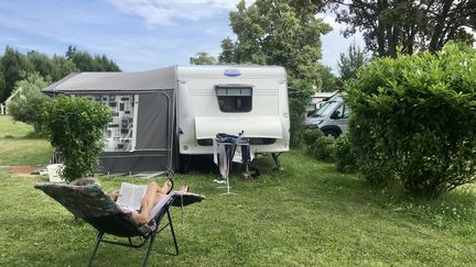 Un camping à Saverne (Bas-Rhin). (MARIE MAHEUX / RADIO FRANCE)