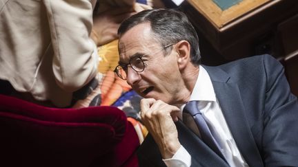 Bruno Retailleau,&nbsp;président du groupe Les Républicains au Sénat, au Sénat à&nbsp;Paris,&nbsp;le 10 juin 2020.&nbsp; (VINCENT ISORE / MAXPPP)