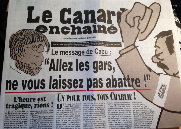 Une du Canard EnchaÎné du mercredi 14 janvier 2015
 (DR)