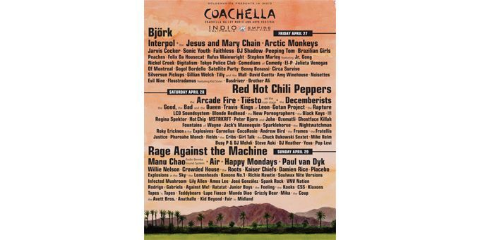 Le programme de Coachella 2012
 (Coachella)