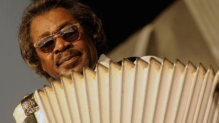 L'accordéoniste Buckwheat Zydeco, le 27 avril 2012 lors d'un festival à la Novuelle Orléans
 (RICK DIAMOND / GETTY IMAGES NORTH AMERICA / AFP)