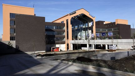 La Cit&eacute; du cin&eacute;ma encore en travaux, &agrave; Saint-Denis (Seine-Saint-Denis), le 16 janvier 2012. (OLIVIER CORSAN / MAXPPP)