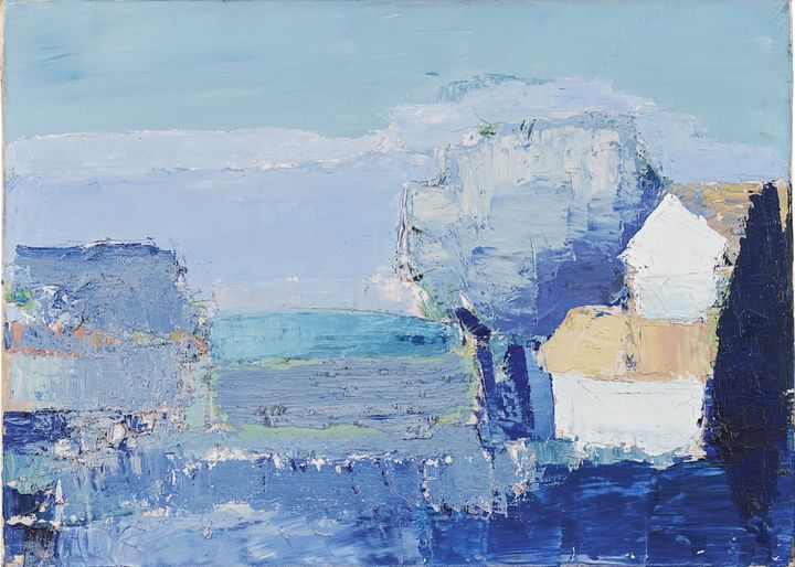 Nicolas de Staël, Paysage de Provence, 1953, Huile sur toile, 33 x 46 cm, Museo Thyssen-Bornemisza, Madrid © Adagp, Paris, 2018 (Photo : © Museo Thyssen- Bornemisza, Madrid)