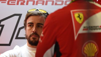 Fernando Alonso (Ferrari) touché par l'accident de Jules Bianchi (DIMITAR DILKOFF / AFP)