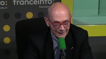 Pascal Lamy, ancien directeur de l'OMC, l'Organisation mondiale du commerce, est l'invitée de l'interview éco avec Jean Leymarie. (FRANCEINFO)