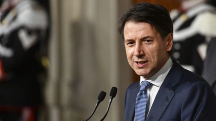 Giuseppe Conte, le président du Conseil italien, à Rome, le 23 mai 2018. (VINCENZO PINTO / AFP)