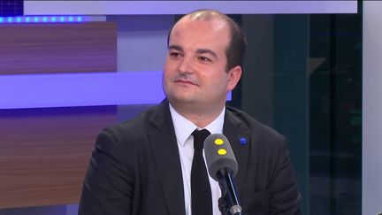 David Rachline, sénateur-maire FN de Fréjus, directeur de campagne de Marine Le Pen, invité de franceinfo mercredi 1er février 2017 (RADIO FRANCE / FRANCEINFO)