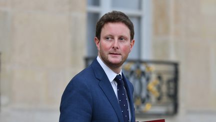 Le secrétaire d'Etat aux Affaires européennes Clément Beaune, à l'Elysée, le 7 octobre 2021. (DANIEL PIER / NURPHOTO / AFP)