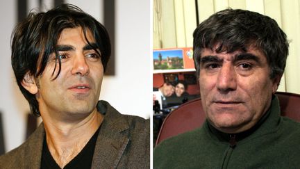 Fatih Akin le 26 septembre 2013 à Hambourg / Hrant Dink le 10 décembre 2006 à son bureau à Istanbul, cinq semaines avant d'être assassiné
 (Axel Heimken /EPA/MaxPPP - Sezayi Erken / AFP)