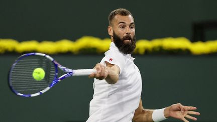 Benoît Paire lors du premier tour du tournoi d'Indian Wells, le 7 ocobre 2021. (CLIVE BRUNSKILL / GETTY IMAGES NORTH AMERICA)