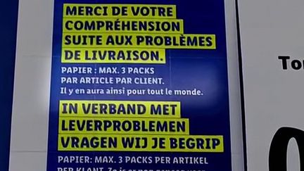 Pénuries : des produits rationnés dans certains supermarchés belges et français