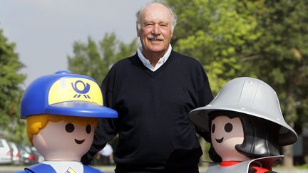 Horst Brandst&auml;tter, patron de Playmobil, pose &agrave;&nbsp;Dietenhofen&nbsp;(Allemagne), le 11 ao&ucirc;t 2005. (MAXPPP)