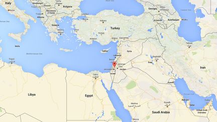 Le journaliste Omar Nazzal a été arrêté, le 23 avril 2016, à la frontière entre la Cisjordanie, territoire palestinien occupé par Israël, et la Jordanie. (GOOGLE MAPS)