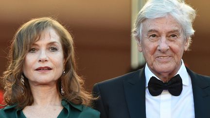 Isabelle Huppert et Paul Verhoeven au Festival de Cannes 2016, pour "Elle"
 (ALBERTO PIZZOLI / AFP)