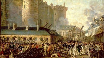 &nbsp; (Prise de la Bastille et arrestation du gouverneur M. de Launay, le 14 juillet 1789.)