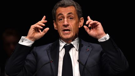 Nicolas Sarkozy candidat à la primaire de la droite et du centre (JEAN-FRANCOIS MONIER / AFP)