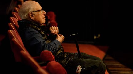 Peter Brook au festival international d'Edimbourg, le 21 août 2018 (JANE HOBSON /REX / SHUTTERSTOCK/SIPA)