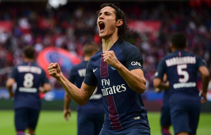 L'attaquant du PSG, Edinson Cavani