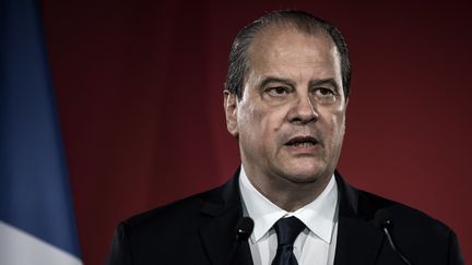 Le premier secrétaire du PS, Jean-Christophe Cambadélis, a présenté le programme du parti depuis le siège du Parti socialiste, rue de Solférino à Paris,&nbsp; (PHILIPPE LOPEZ / AFP)