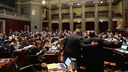 La chambre des représentants du Missouri, à Jefferson City, en 2019. (MICHAEL B. THOMAS / GETTY IMAGES NORTH AMERICA)