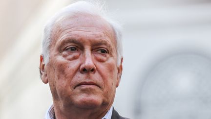 Jean-François Delfraissy, président du Conseil scientifique, au ministère de l'Intérieur à Paris, le 13 mars 2020. (LUDOVIC MARIN / POOL)