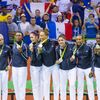 L'équipe de France féminine de handball a décroché la médaille d'argent lors des Jeux olympiques de Rio, le 20 août 2016. (VINCENT CURUTCHET / DPPI MEDIA / AFP)