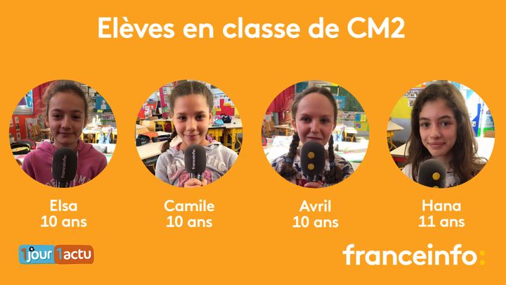 franceinfo junior, une émission en partenariat avec le magazine d'actualités pour enfants 1jour1actu et 1jour1actu.com. (FRANCEINFO / RADIOFRANCE)