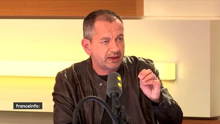 Pascal Pavageau, secrétaire général de Force ouvrière (FO),&nbsp;invité de "L'interview éco", lundi&nbsp;21 mai. (FRANCEINFO)