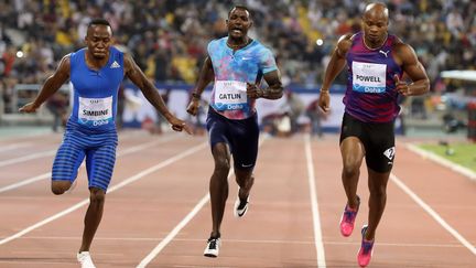  Akani Simbine (KARIM JAAFAR / AFP)