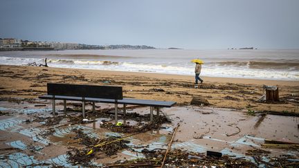 Une plage de Frejus (Var), le 23 novembre 2019.&nbsp; (CAVALIER MICHEL / HEMIS.FR / HEMIS.FR / AFP)