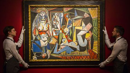 "Les femmes d'Alger (version O)", du ma&icirc;tre espagnol Pablo Picasso, estim&eacute;e &agrave; 140 millions de dollars, a &eacute;t&eacute; vendue 179,4 millions de dollars (161 millions d'euros). (GUY BELL / REX / SIPA)