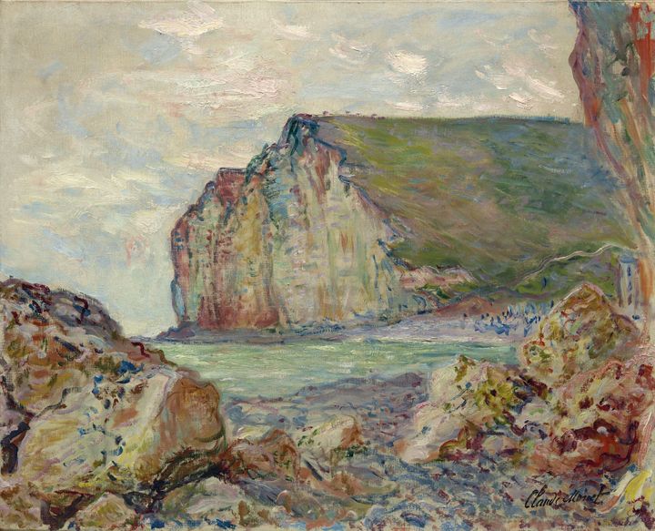 Claude Monet, "Falaises des Petites-Dalles", 1884. Cette toile a été adjugé 4,6 millions de dollars à Hong Kong le 26 novembre 2017
 (Courtesy Christie&#039;s)