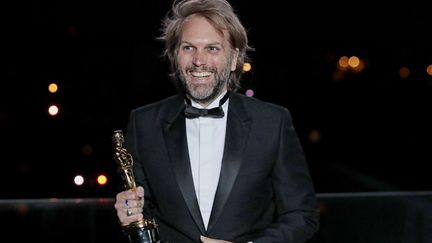 Florian Zeller a remporté l'oscar du meilleur scénario pour sa pièce adaptée, "The Father", le 26 avril 2021. (POOL / GETTY IMAGES NORTH AMERICA / AFP)