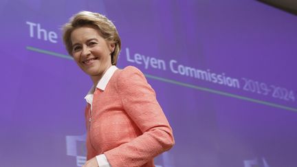 La présidente&nbsp;de la Commission européenne, Ursula von der Leyen, à Bruxelles, le 10 septembre 2019.&nbsp; (THIERRY ROGE / BELGA MAG)