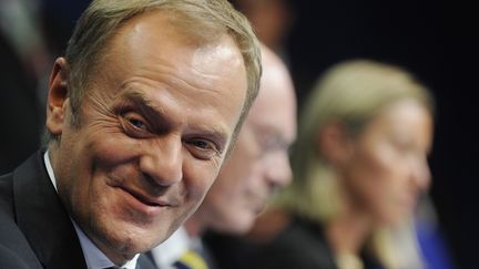 Le Premier ministre polonais, Donald Tusk, a &eacute;t&eacute; d&eacute;sign&eacute; nouveau pr&eacute;sident du Conseil europ&eacute;en, le 30 ao&ucirc;t 2014 &agrave; Bruxelles (Belgique).&nbsp; (ERIC VIDAL / REUTERS)