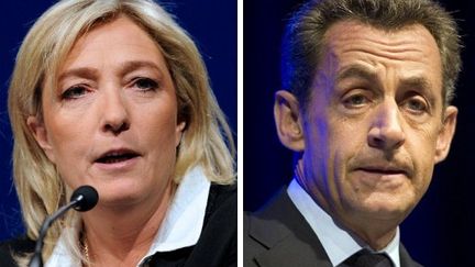 Marine Le Pen et Nicolas Sarkozy (montage) (JEAN-CHRISTOPHE VERHAEGEN LIONEL BONAVENTURE / AFP)