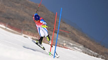 Après sa descente manquée, Alexis Pinturault n'a pas réussi à se rattraper au slalom. Le Français chute avant la fin du parcours.