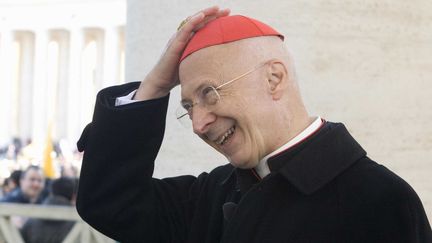 Le cardinal Angelo Bagnasco, le 12 mars 2013 au Vatican. (CASILLI / SINTESI / SIPA)