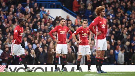 La déception des joueurs de Manchester United  (FACUNDO ARRIZABALAGA / EPA)