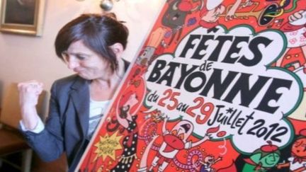 Véronique Saüquère-Hubert a réalisé l&#039;affiche des fêtes de Bayonne 2012
 (DR)